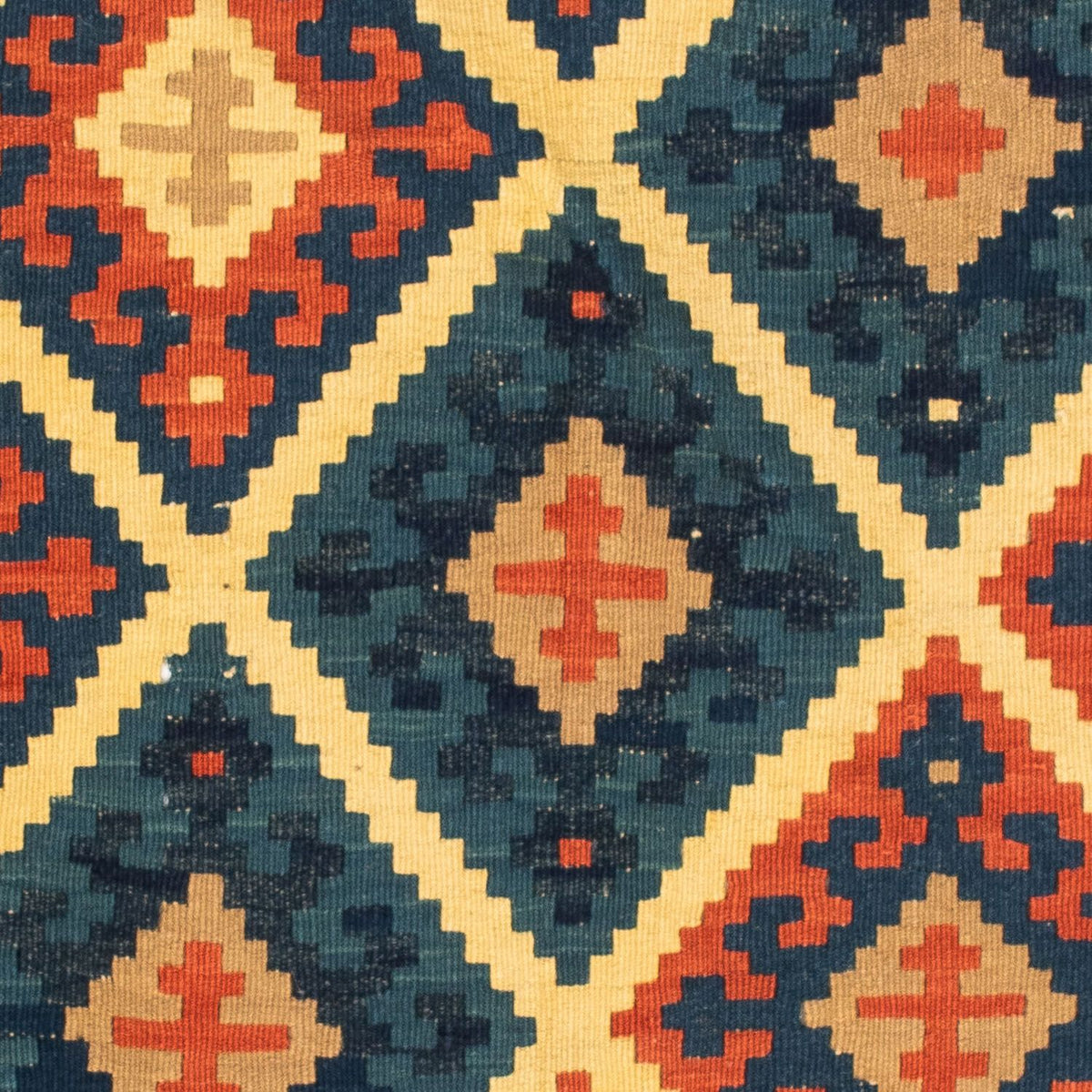 Kelim Rug - Oriental square  - 98 x 96 cm - multicolored