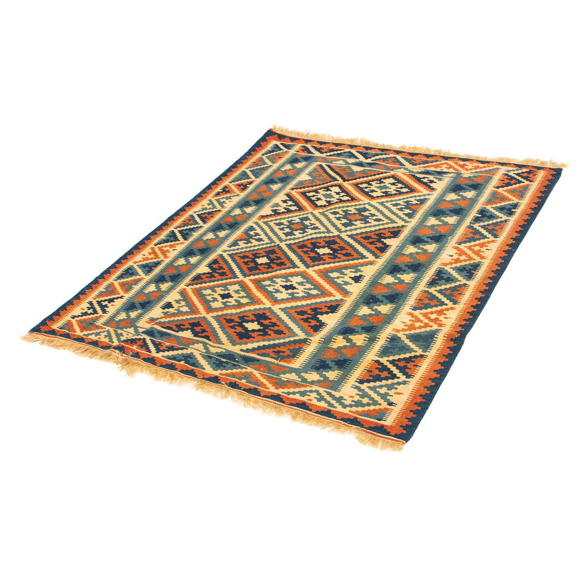 Kelim Rug - Oriental square  - 105 x 95 cm - multicolored