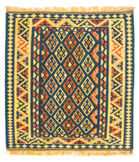 Kelim Rug - Oriental square  - 107 x 100 cm - dark blue