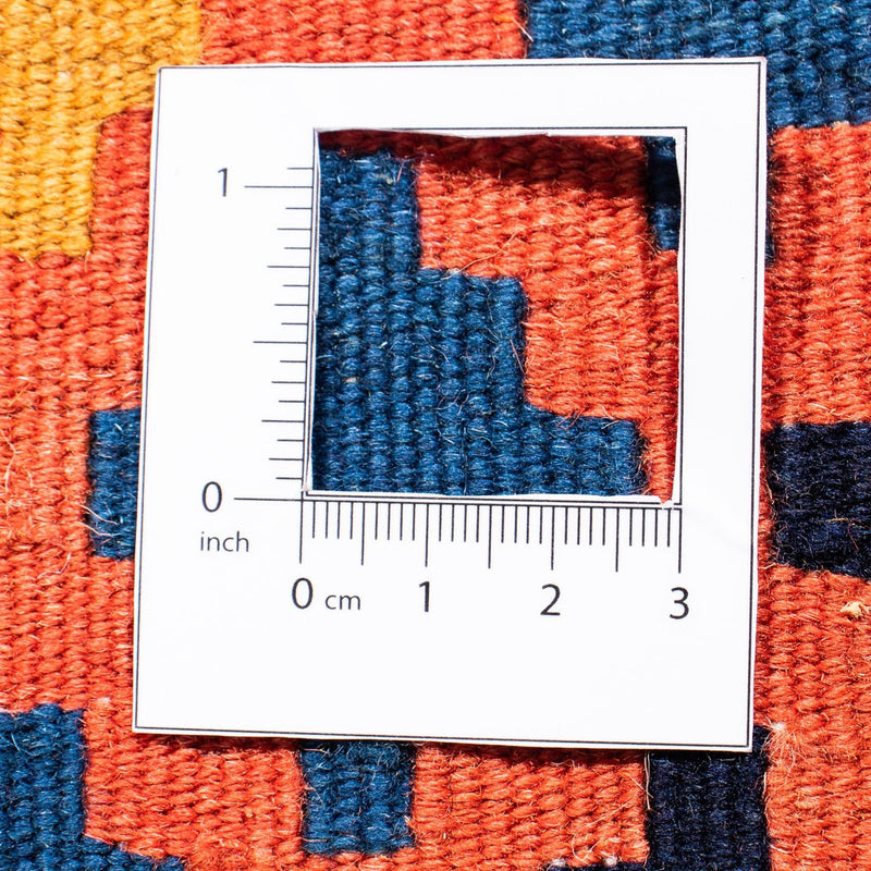 Kelim Rug - Oriental square  - 100 x 96 cm - dark blue