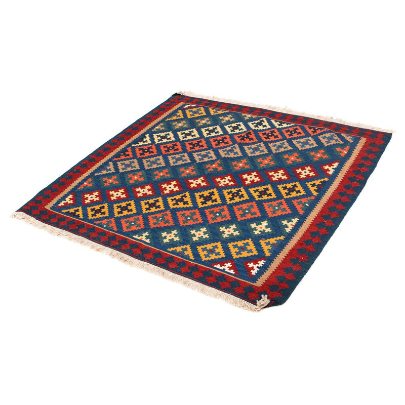 Kelim Rug - Oriental square  - 108 x 100 cm - dark blue
