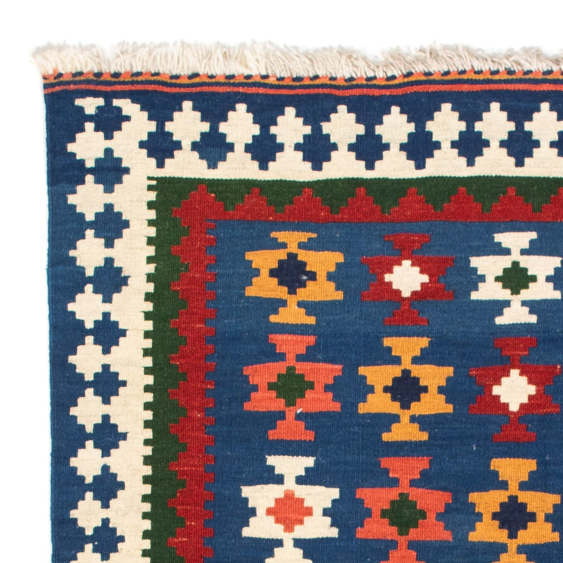 Kelim Rug - Oriental square  - 104 x 100 cm - dark blue