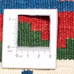 Kelim Rug - Oriental square  - 104 x 100 cm - dark blue