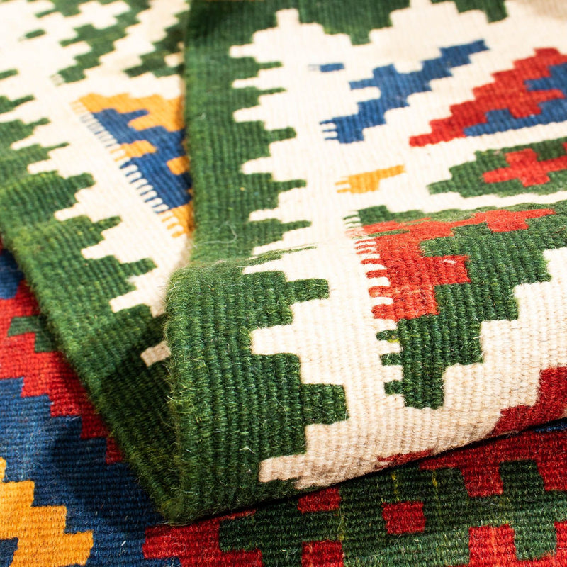 Kelim Rug - Oriental square  - 104 x 102 cm - dark blue