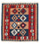 Kelim Rug - Oriental square  - 100 x 97 cm - multicolored