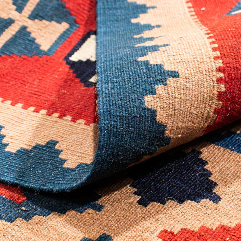 Kelim Rug - Oriental square  - 100 x 97 cm - multicolored