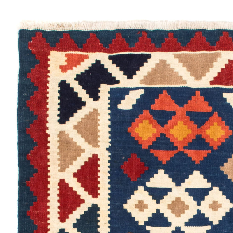 Kelim Rug - Oriental square  - 103 x 100 cm - dark blue