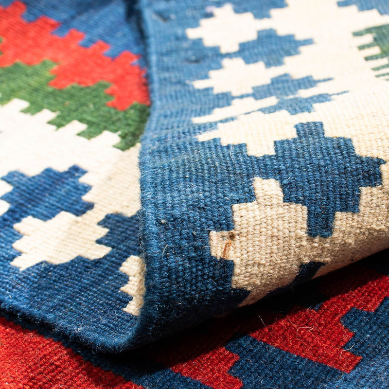 Kelim Rug - Oriental square  - 103 x 100 cm - dark blue