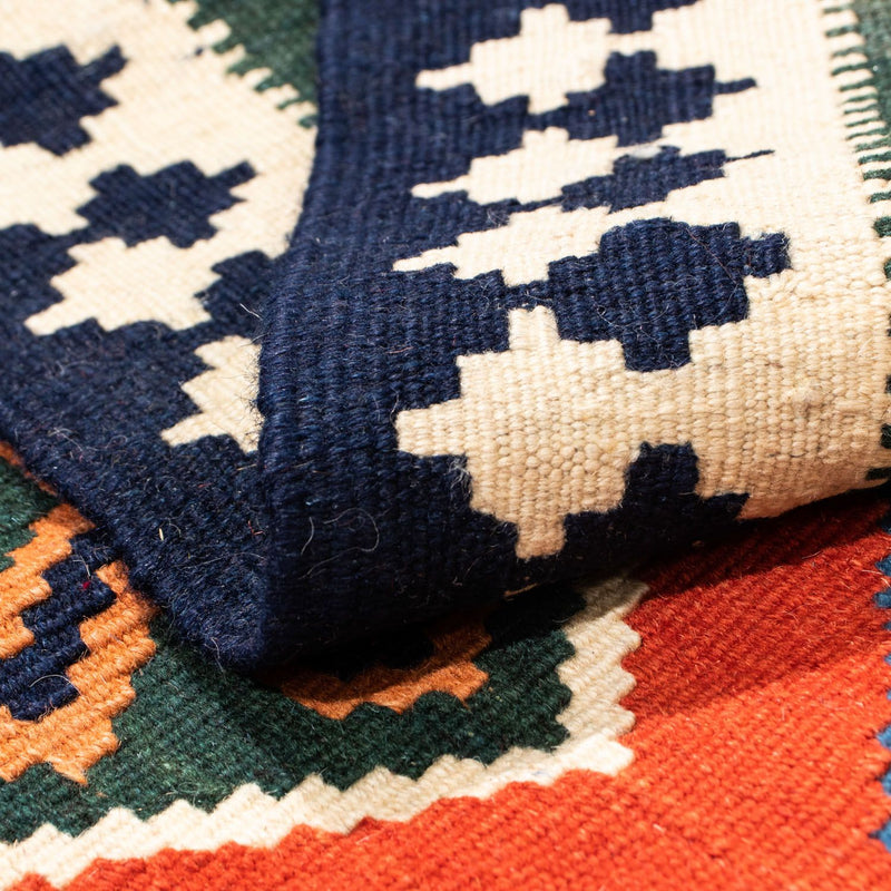 Kelim Rug - Oriental square  - 105 x 103 cm - red