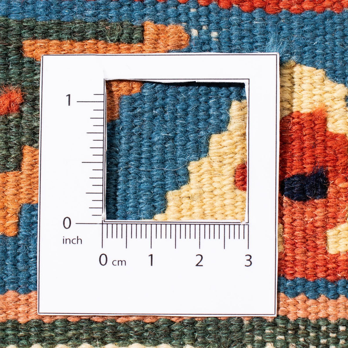 Kelim Rug - Oriental square  - 105 x 103 cm - red