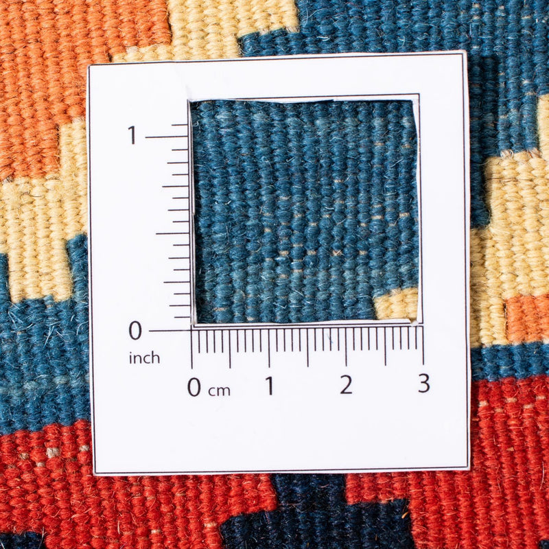 Kelim Rug - Oriental square  - 110 x 107 cm - blue