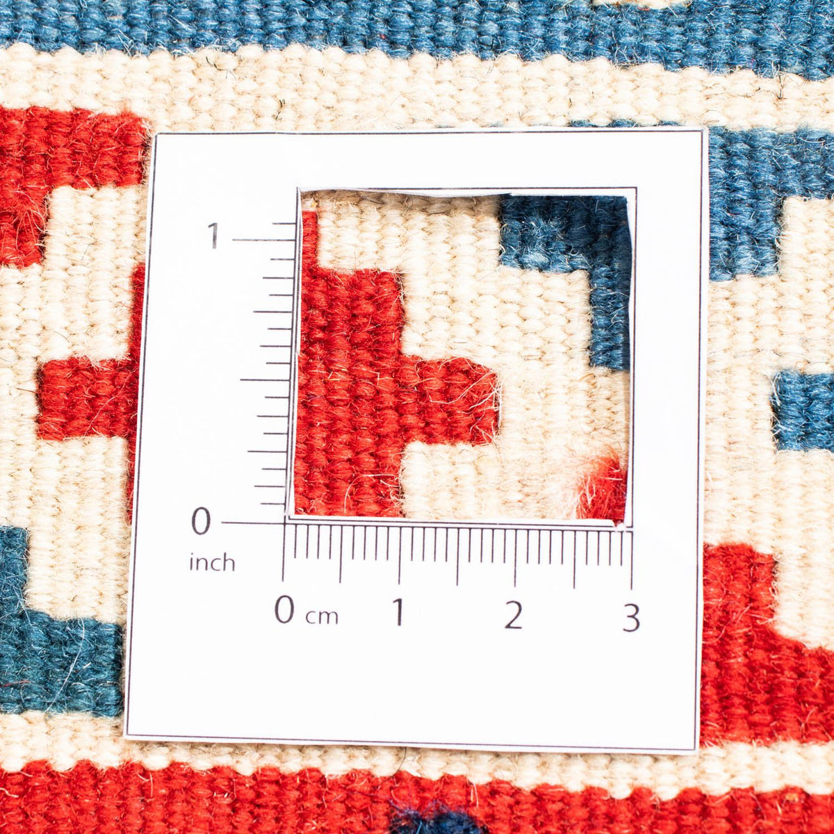 Kelim Rug - Oriental square  - 105 x 103 cm - red