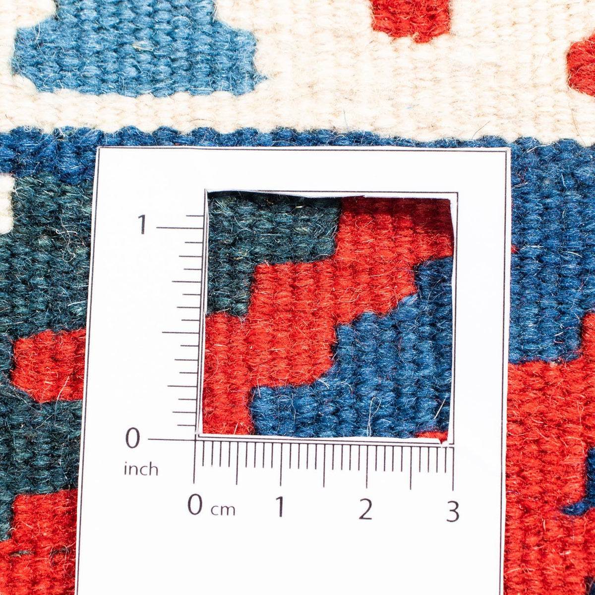 Kelim Rug - Oriental square  - 104 x 102 cm - dark red