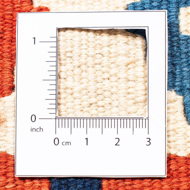 Kelim Rug - Oriental square  - 103 x 102 cm - dark red