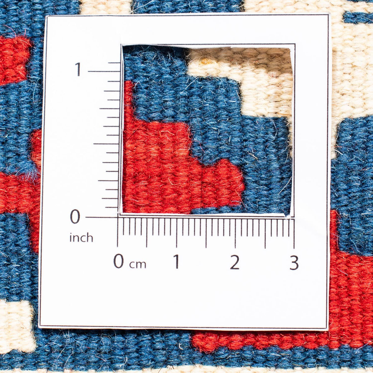 Kelim Rug - Oriental square  - 105 x 102 cm - dark blue