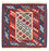 Kelim Rug - Oriental square  - 105 x 104 cm - multicolored