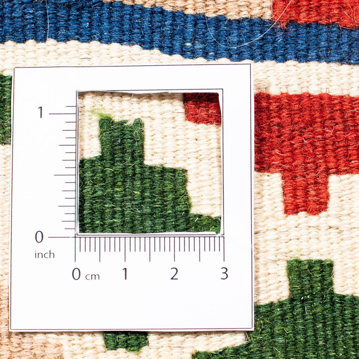 Kelim Rug - Oriental square  - 103 x 100 cm - dark blue