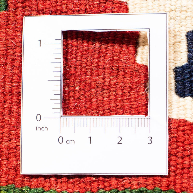 Kelim Rug - Oriental square  - 100 x 98 cm - dark red