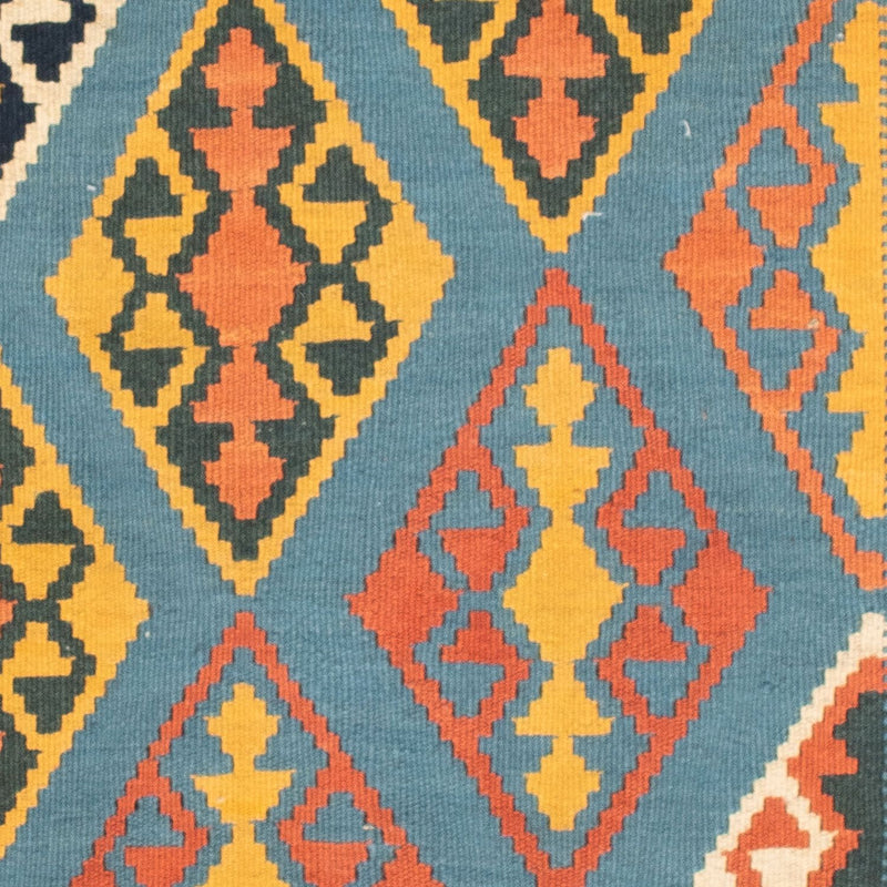 Kelim Rug - Oriental square  - 102 x 101 cm - orange