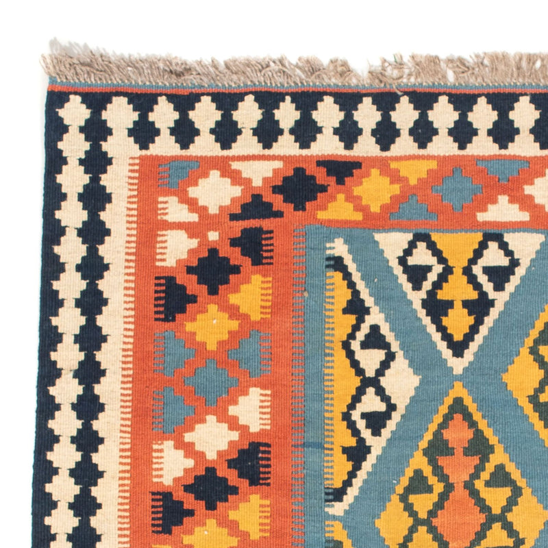 Kelim Rug - Oriental square  - 102 x 101 cm - orange