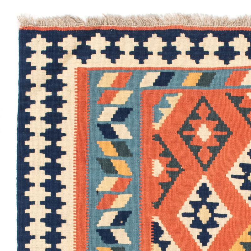 Kelim Rug - Oriental square  - 104 x 104 cm - rust