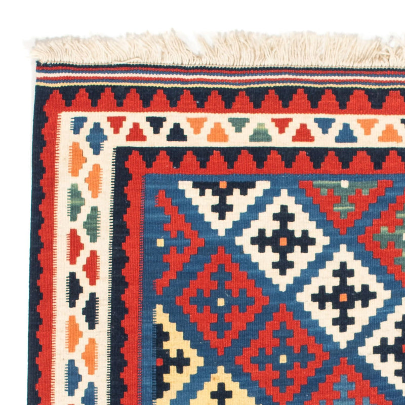 Kelim Rug - Oriental square  - 104 x 97 cm - blue