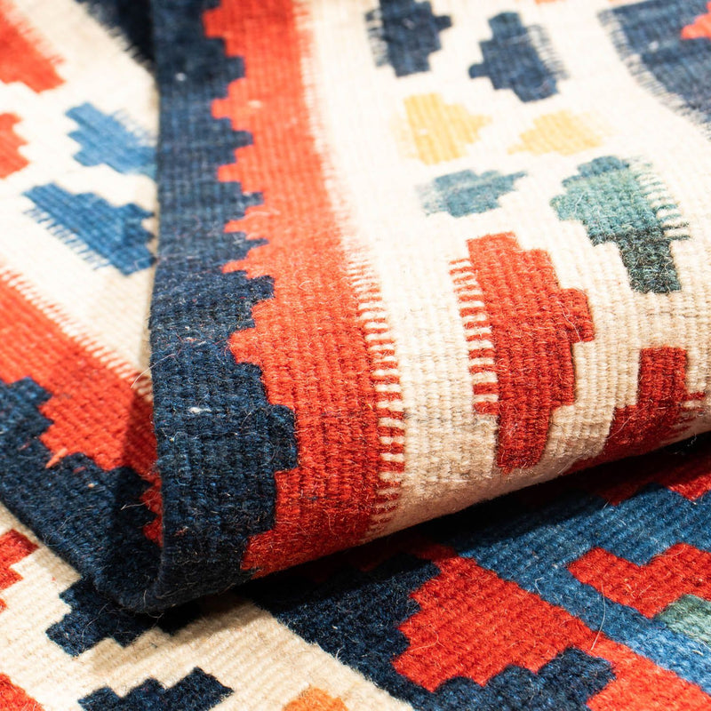 Kelim Rug - Oriental square  - 104 x 97 cm - blue