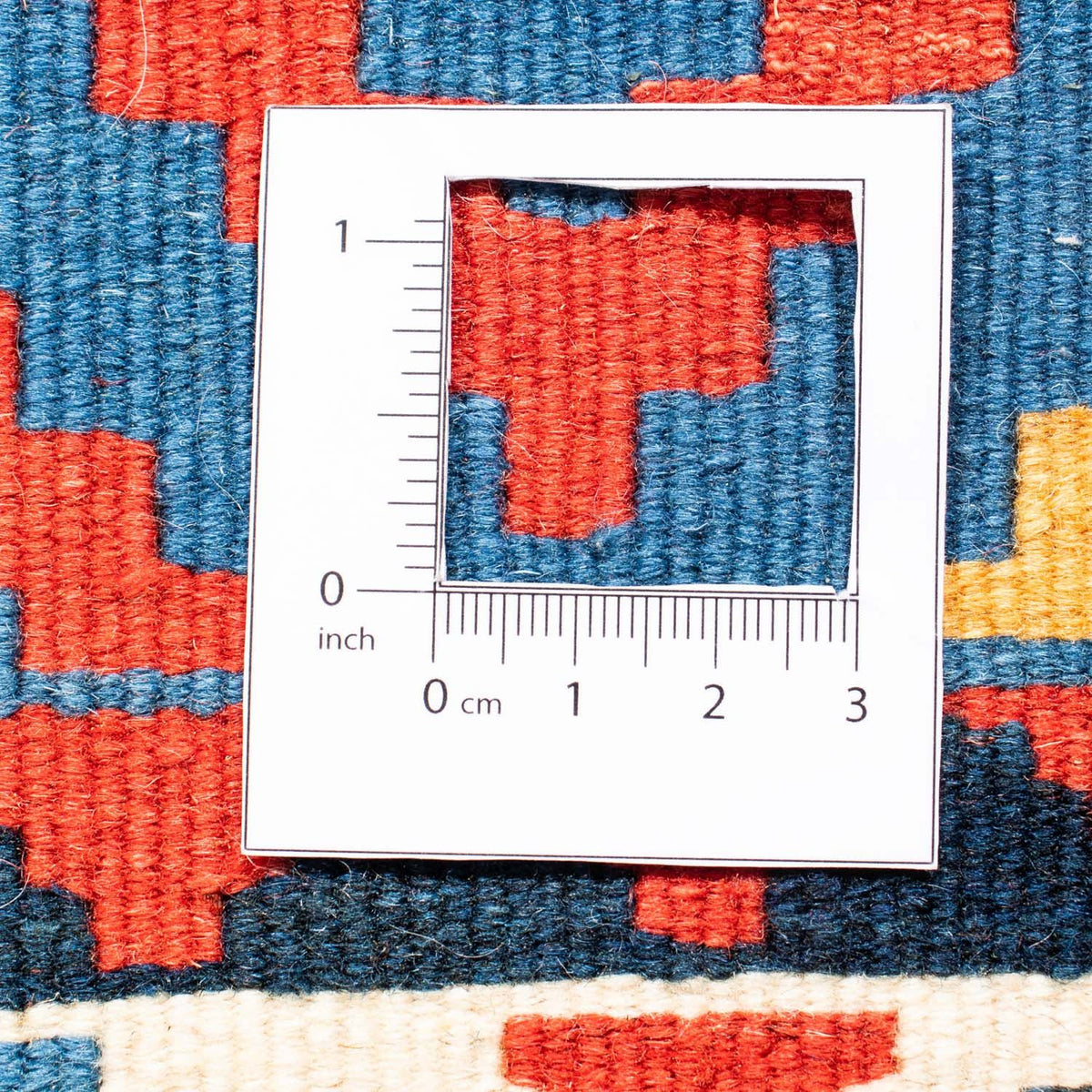 Kelim Rug - Oriental square  - 104 x 97 cm - blue