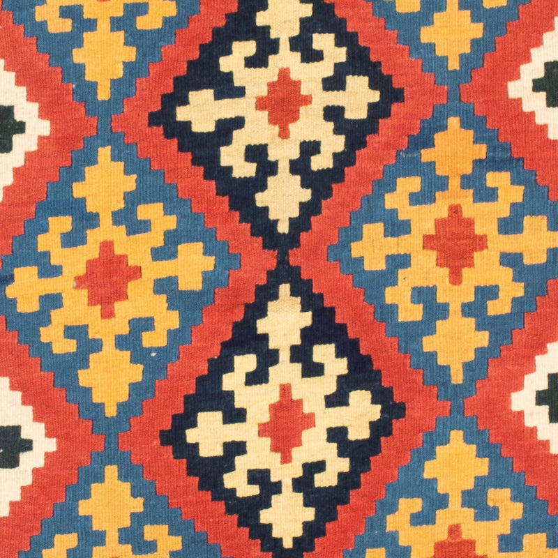 Kelim Rug - Oriental square  - 102 x 101 cm - red