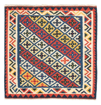 Kelim Rug - Oriental square  - 104 x 102 cm - blue