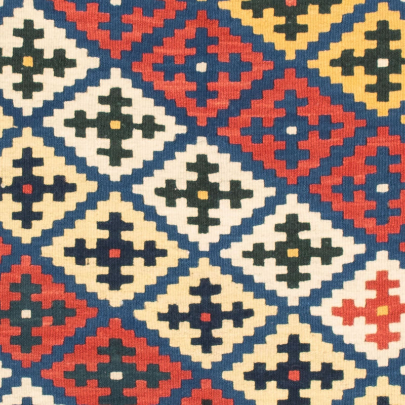 Kelim Rug - Oriental square  - 104 x 102 cm - blue