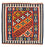 Kelim Rug - Oriental square  - 107 x 105 cm - red