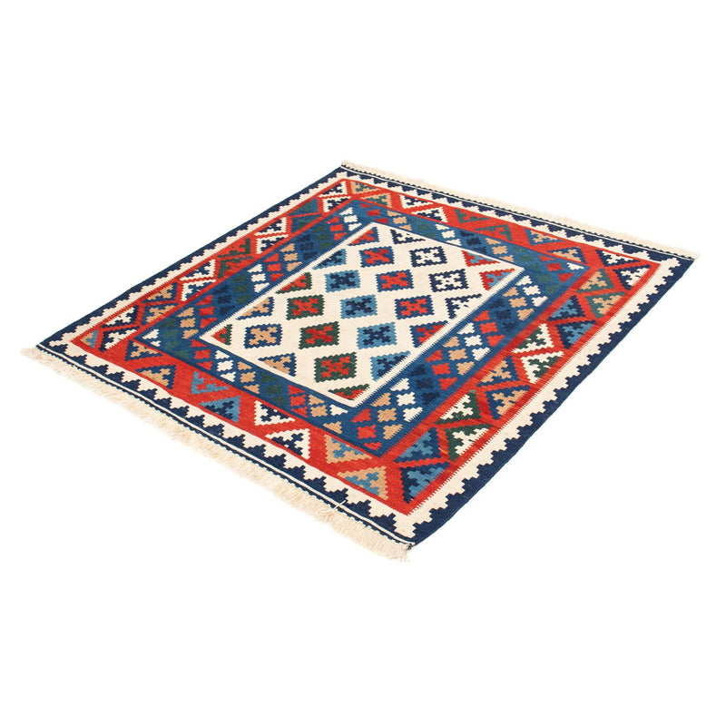 Kelim Rug - Oriental square  - 104 x 102 cm - multicolored