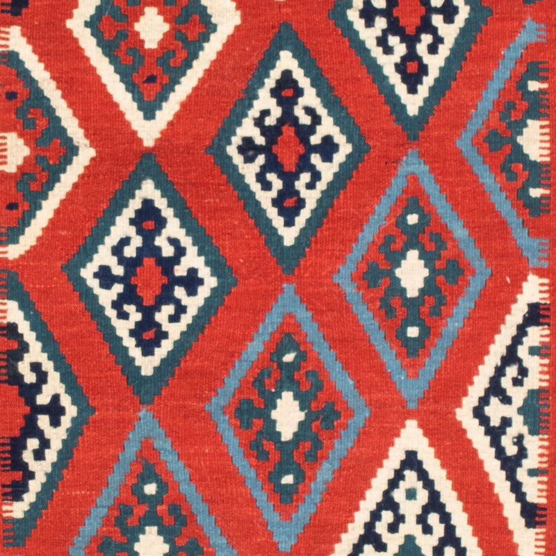 Kelim Rug - Oriental square  - 103 x 101 cm - multicolored