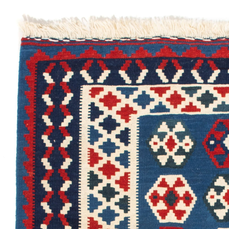 Kelim Rug - Oriental square  - 102 x 100 cm - blue