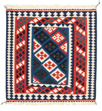 Kelim Rug - Oriental square  - 104 x 103 cm - multicolored