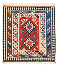Kelim Rug - Oriental square  - 106 x 100 cm - multicolored