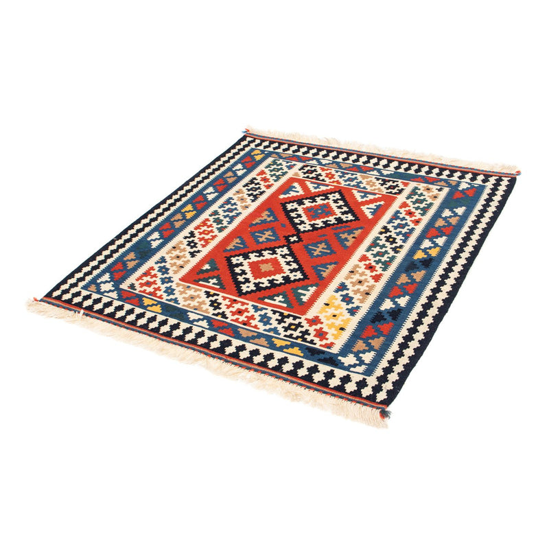 Kelim Rug - Oriental square  - 106 x 100 cm - multicolored