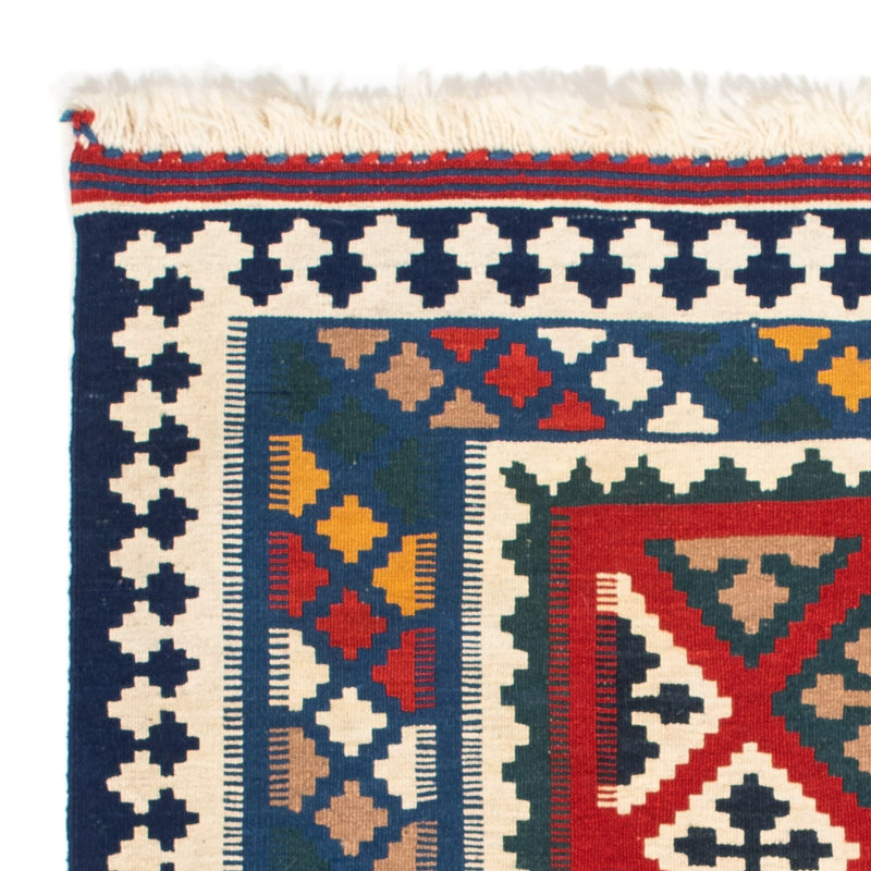 Kelim Rug - Oriental square  - 104 x 98 cm - blue