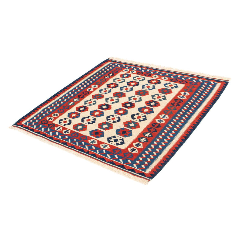 Kelim Rug - Oriental square  - 103 x 103 cm - beige