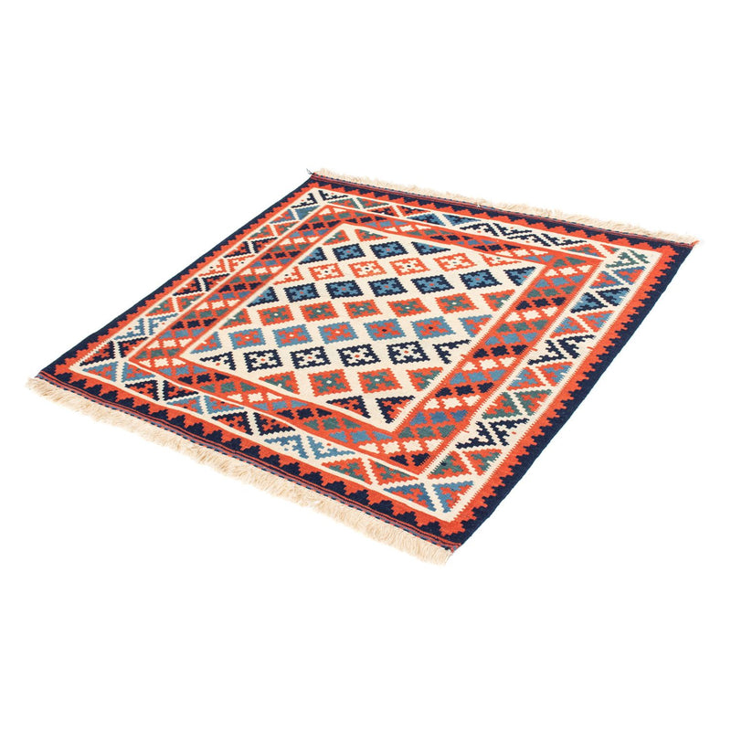 Kelim Rug - Oriental square  - 110 x 104 cm - rust