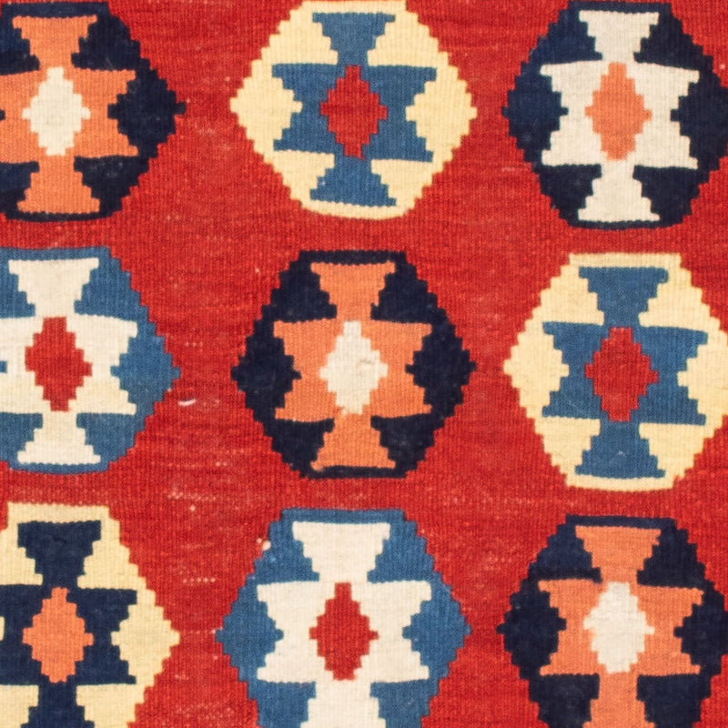 Kelim Rug - Oriental square  - 110 x 105 cm - blue