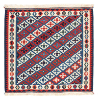 Kelim Rug - Oriental square  - 105 x 103 cm - blue