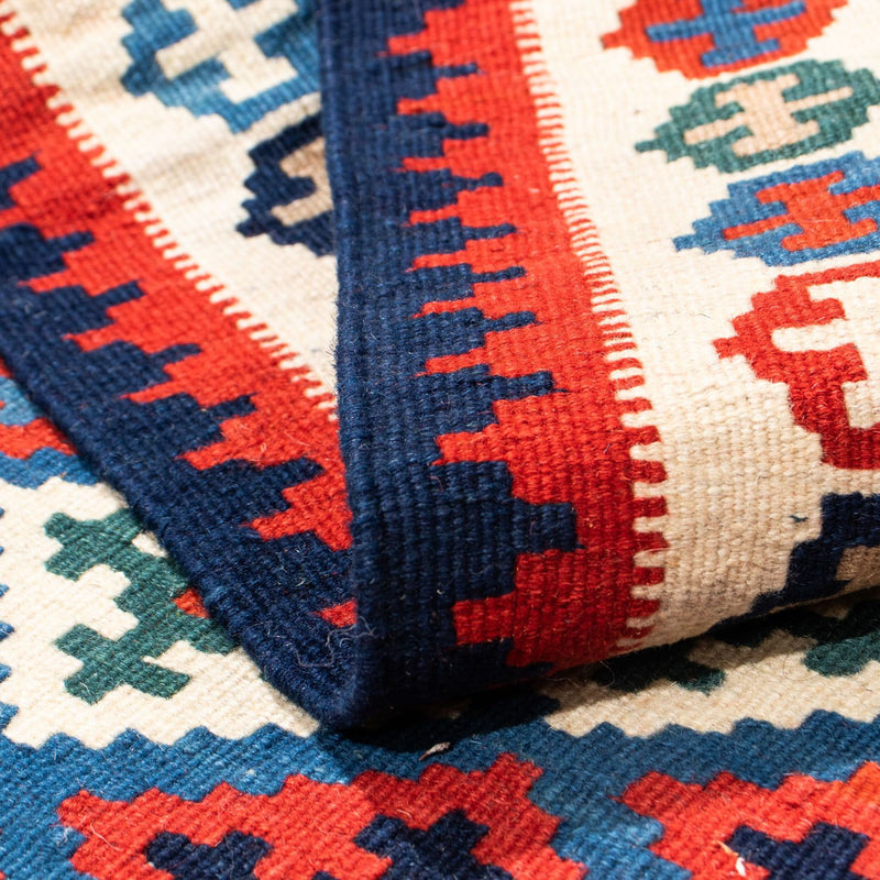 Kelim Rug - Oriental square  - 105 x 103 cm - blue