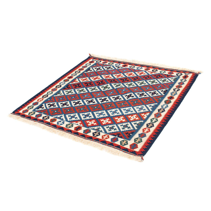 Kelim Rug - Oriental square  - 105 x 103 cm - blue