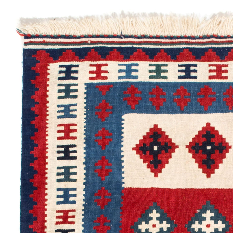 Kelim Rug - Oriental square  - 106 x 103 cm - blue