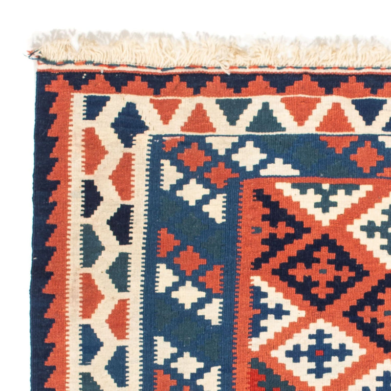 Kelim Rug - Oriental square  - 100 x 96 cm - blue