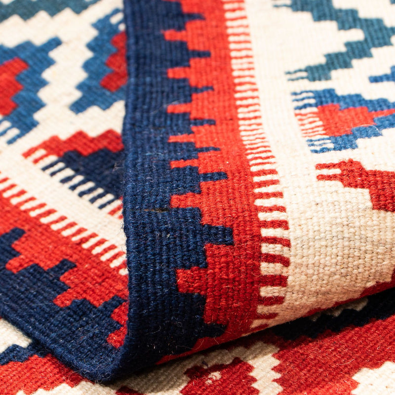 Kelim Rug - Oriental square  - 104 x 103 cm - dark blue