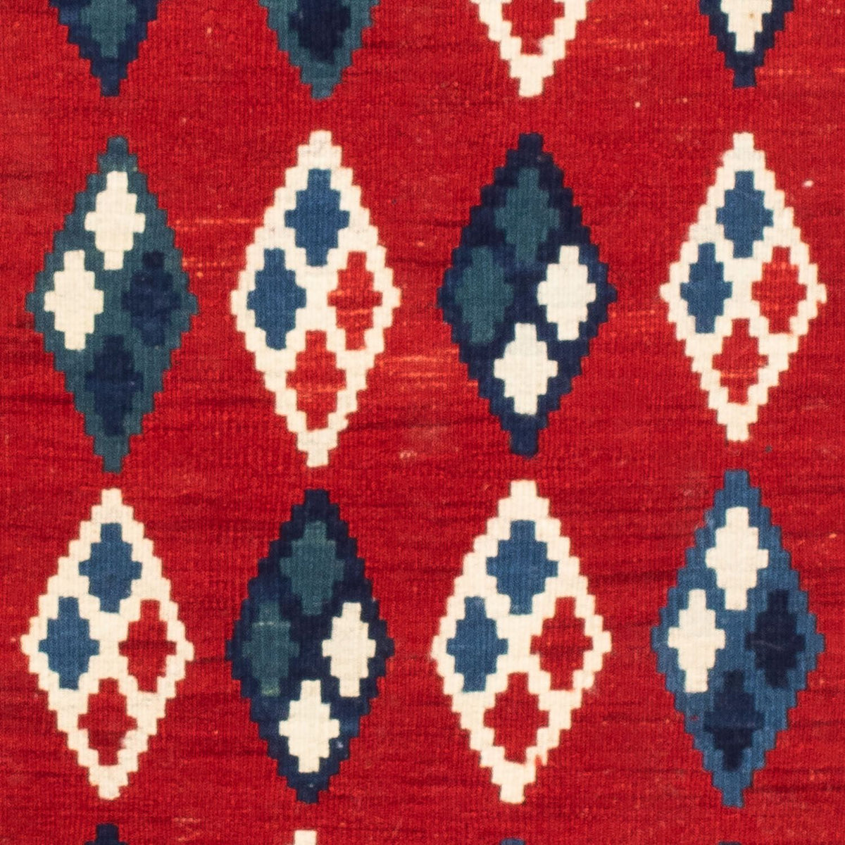 Kelim Rug - Oriental square  - 104 x 100 cm - dark blue