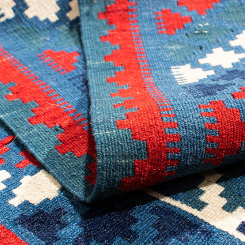 Kelim Rug - Oriental square  - 104 x 100 cm - dark blue